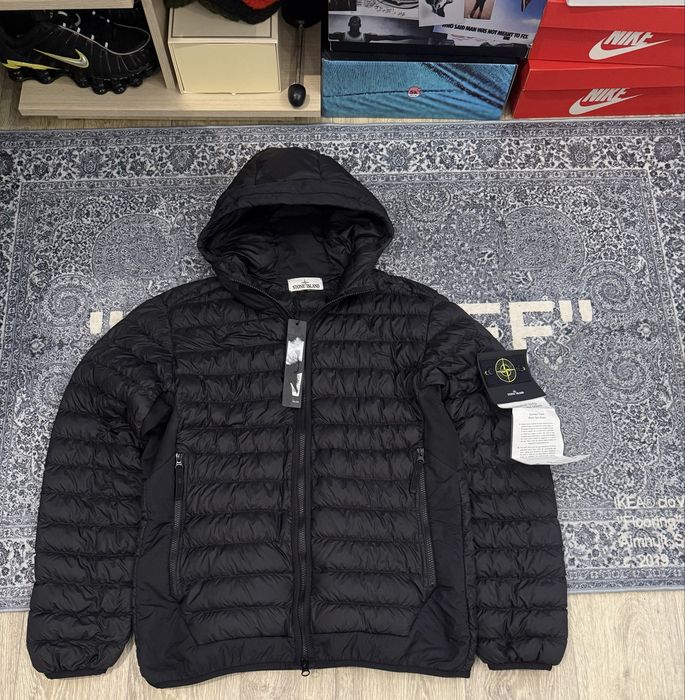 Микропуховик stone island garment dyed