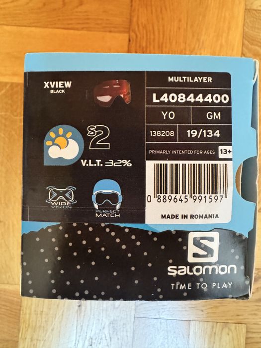 Gogle Salomon Multilayer Xview black/uni mid red