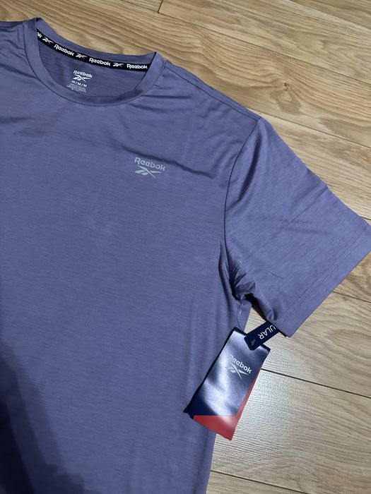 Nowa męska koszulka Reebok M sportowa fioletowa