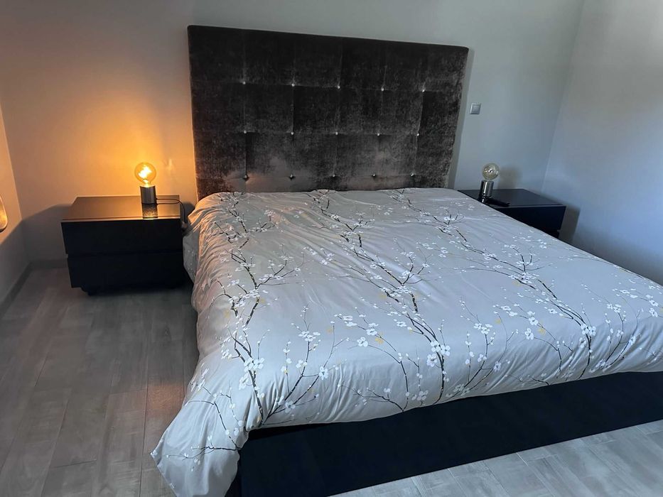 Quarto Completo Preto Lacado com Cabeceira