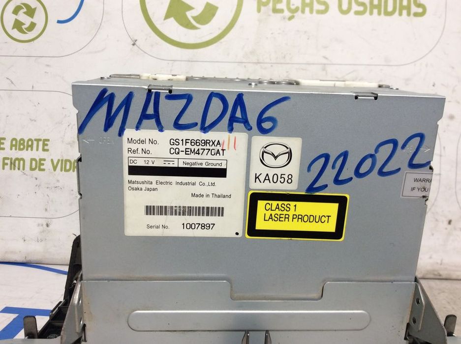 Rádio Mazda 6 Ref. CQ-EM477CAT