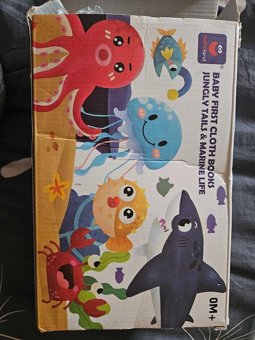 2 Książeczki sensoryczne morze i dżungla w j.angielskim