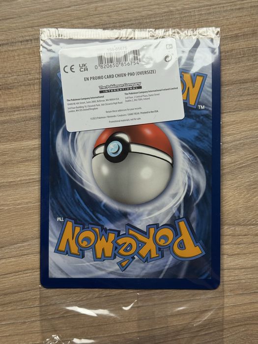Oryginalna karta Pokémon JUMBO chien-pao ex 061 scarlet violet paldea evolved