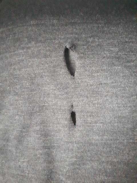 Burberry grafitowa z koralikami grafitowa