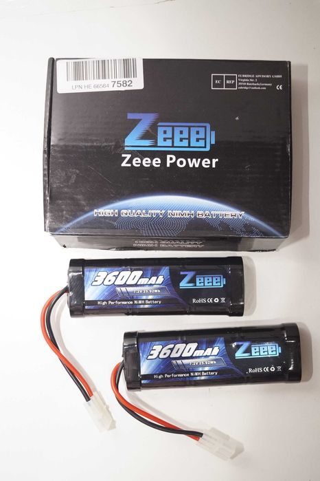 2000 2x bateria Zeee RC NiMH Akumulator 7.2V 3600mAh do Samochodu RC