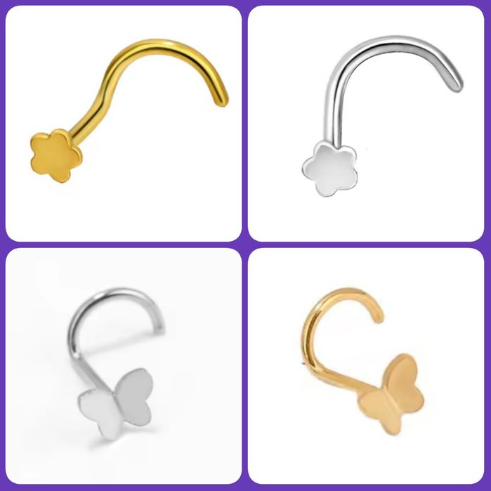 Пірсинг сережка ностріла сережка в ніс кільце клікер септум