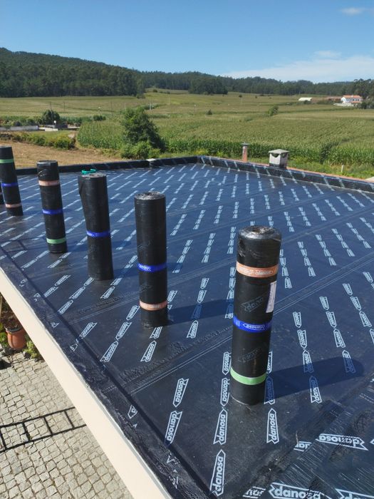 Impermeabilização / Tela Asfáltica / Membrana / Telhado / Obras