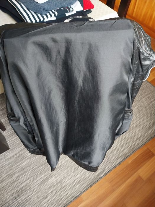 Casaco homem em couro preto64550206706049123