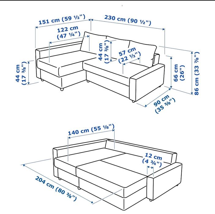 Sofá cama-  IKEA