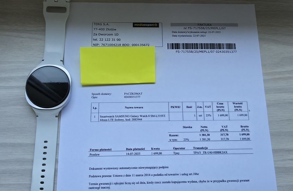 Sprzedam Samsunga watch 8 44mm stan bdb