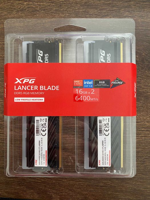 Pamięć RAM DDR5 ADATA XPG Lancer Blade RGB 2x16GB CL32 Czarne