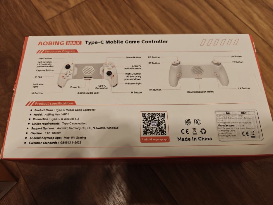 GAMWING Type-C Mobile Game Controller