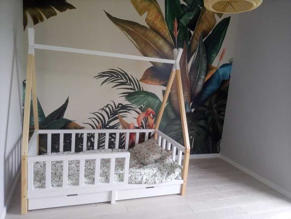 łóżko tipi  drewniane