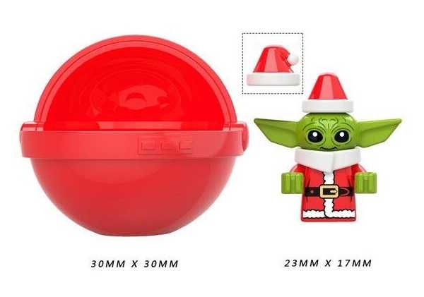 Figurka Star Wars Baby Yoda + kołyska świąteczny Klocki Nowa