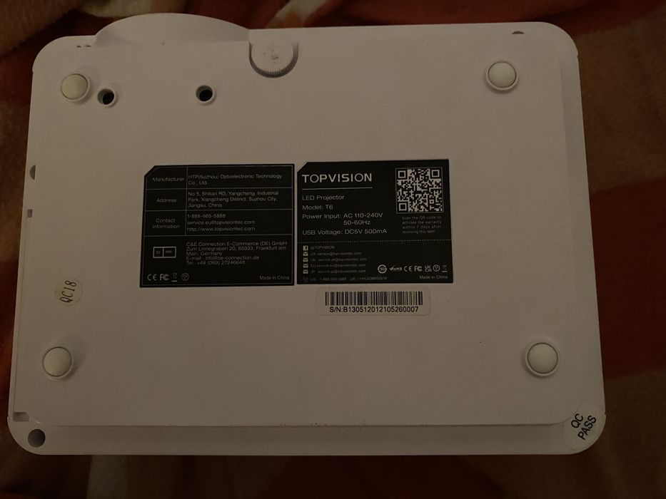 Projetor Topvision T6 – Ótimo estado – Zona Cascais/Alcabideche