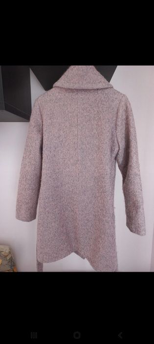 Płaszcz damski z dodatkiem wełny, rozmiar 36