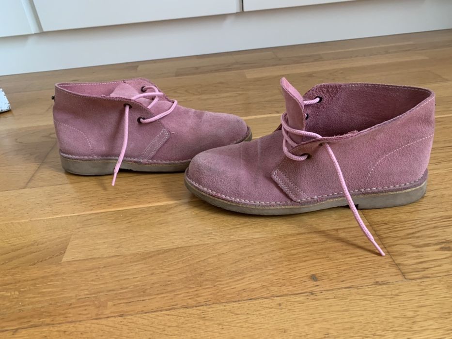 Botas safari Pisamonas camurca rosa tamanho 38