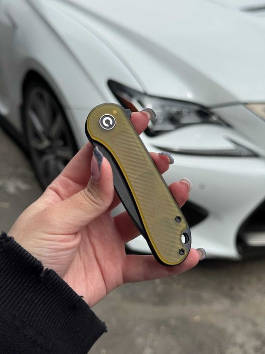 Складний ніж Civivi Elementum Flipper Ultem Handle Black Stonewash