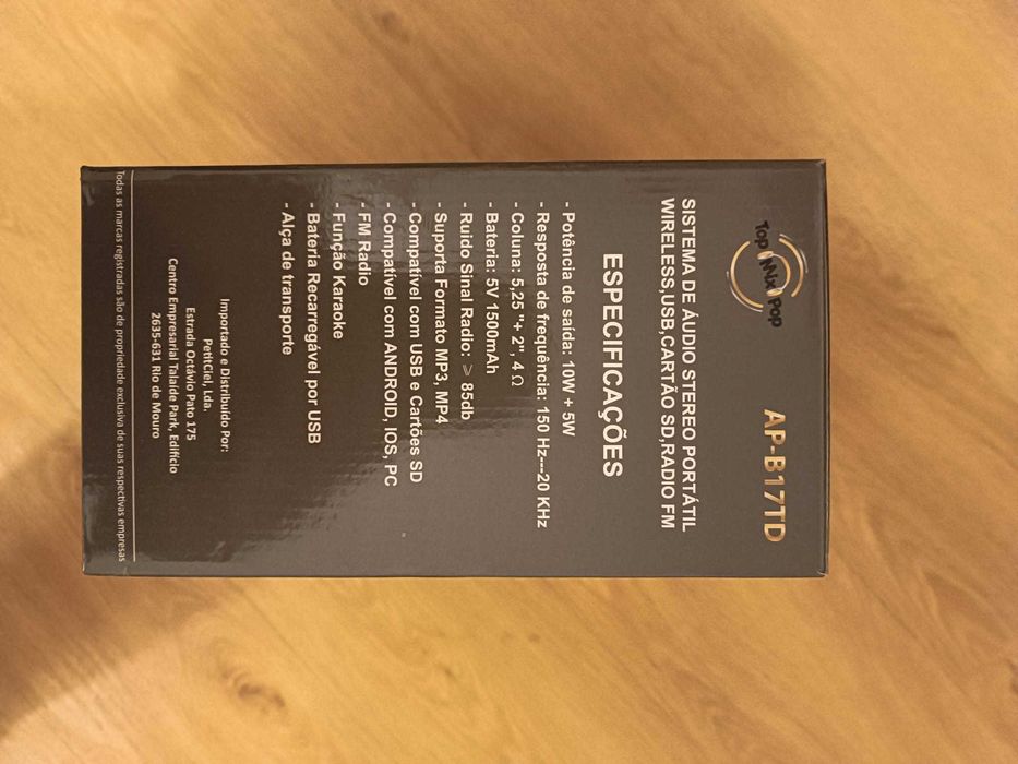 Coluna TOP MIX POP AP-B17TD nova