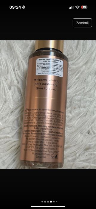 3x mgiełka Victoria’s secret bare