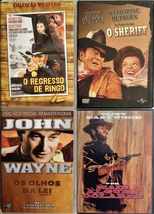 Cinema Western - 17 DVDs - Raros - MUITO BOM ESTADO