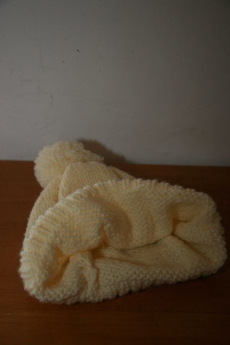 Gorro Branco c/ Pompom