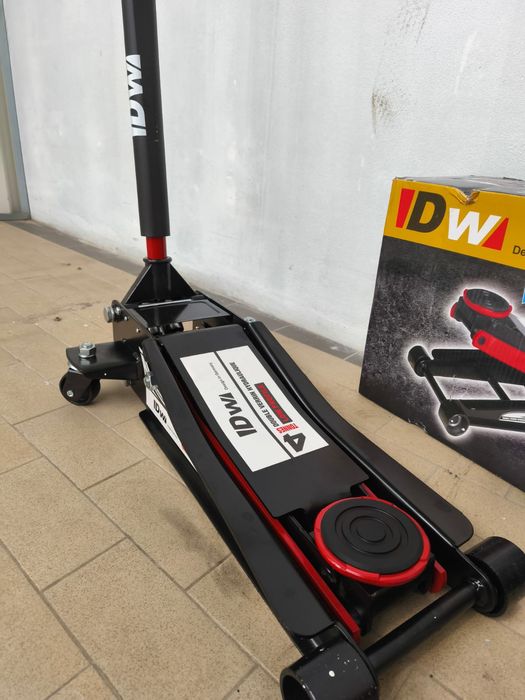 Macaco hidráulico 4 toneladas pistom duplo baixo perfil rebaixado