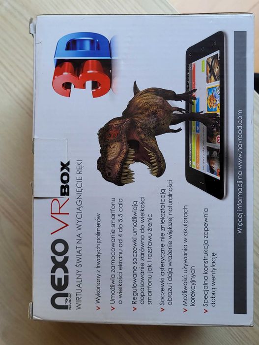Okulary 3D Nexo VR Box do smartfonów o przekątnej ekranu 4-5,5