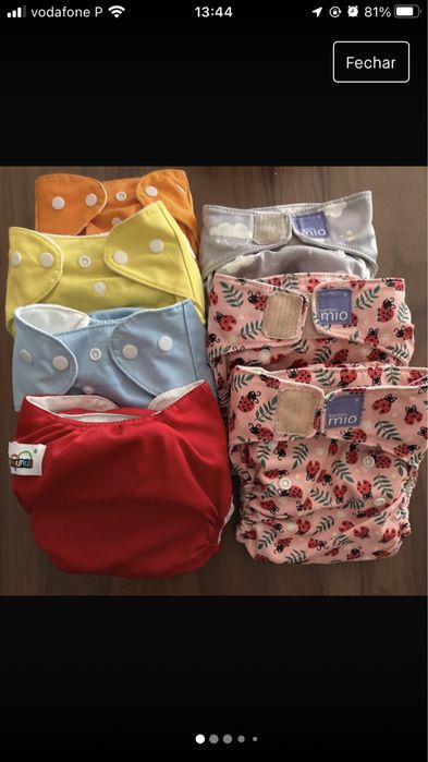 Fraldas reutilizavéis bambino mio e quianquhui