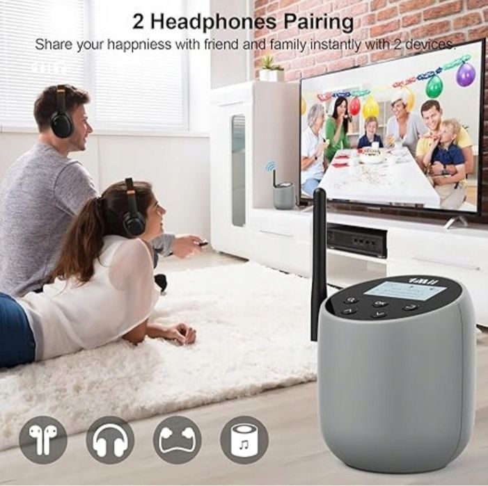 Audio Bluetooth Transmiter do telewizora na słuchawki/głośni