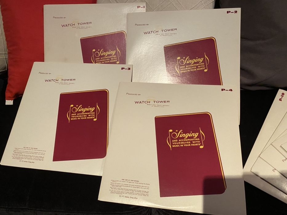 10 Discos vinil Singing - Watch Tower - EUA colecção completa RARA