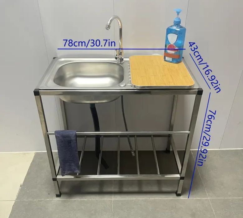 Bancada de cozinha em INOX