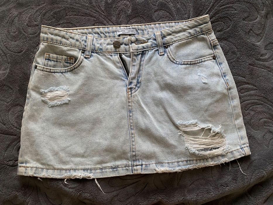 Джинсова спідниця Bershka