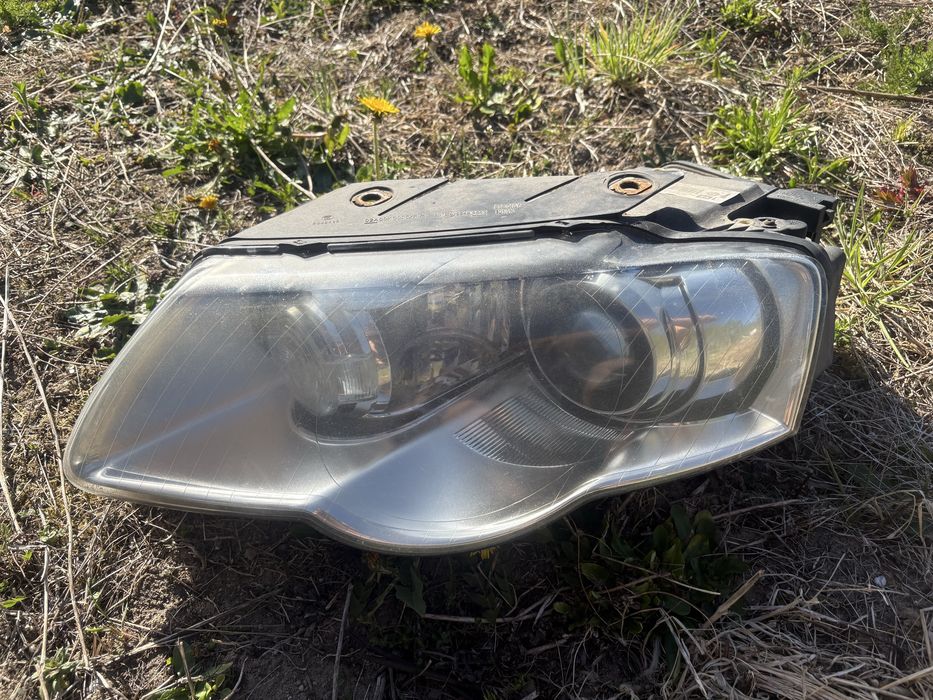 Lampy przód bi xenon skrętny passat b6