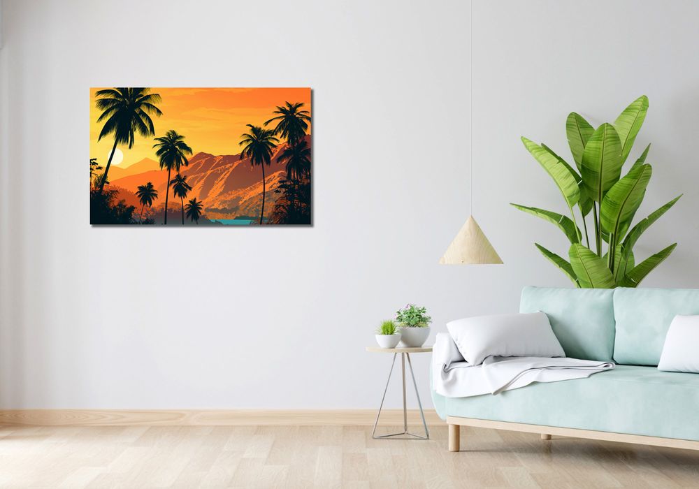 Obraz 100x60cm Zachód Słońca na Wyspach