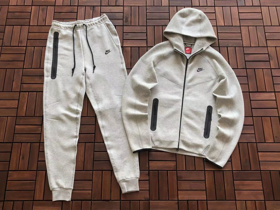 Спортивний костюм Nike tech fleece M-XXL сірий найк
