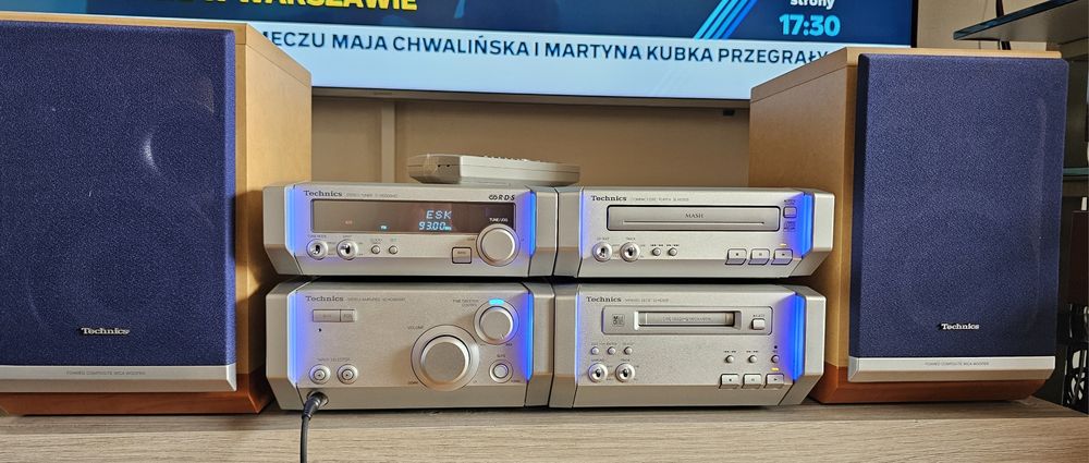 Technics SC-HD505 microzestaw z Mini Disc i pilotem-bdb stan