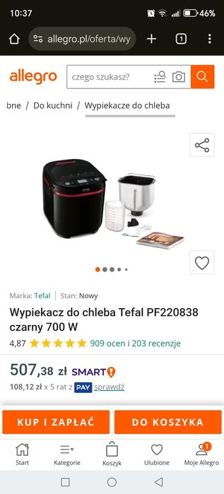 Wypiekacz do chleba Tefal PF220838