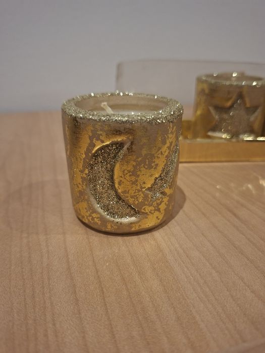 Velas de natal glitter