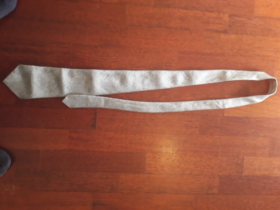Gray Polyester Tie429754563418531841