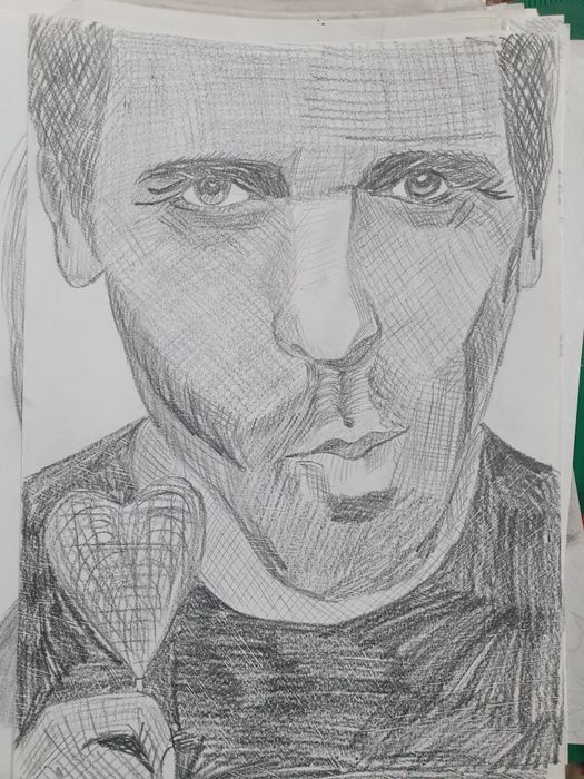 Портрет олівцем/графіт/вугіллям