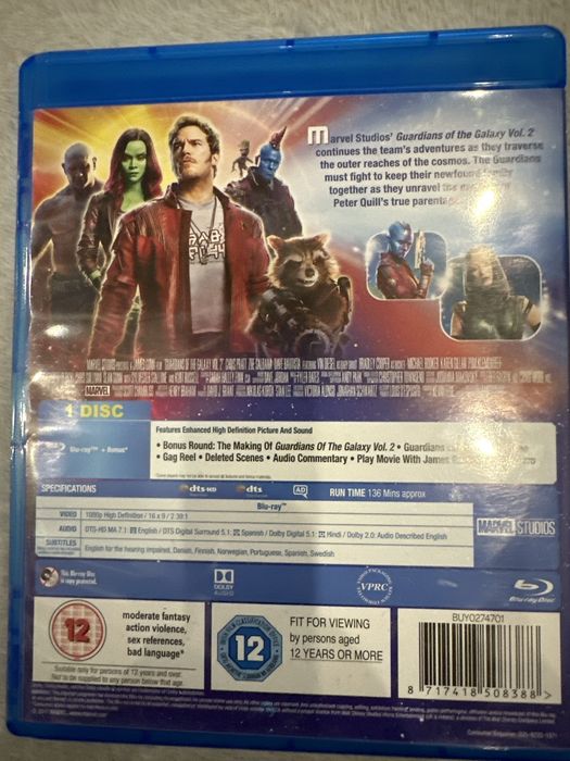 Filme Guardiões da galaxia vol.2