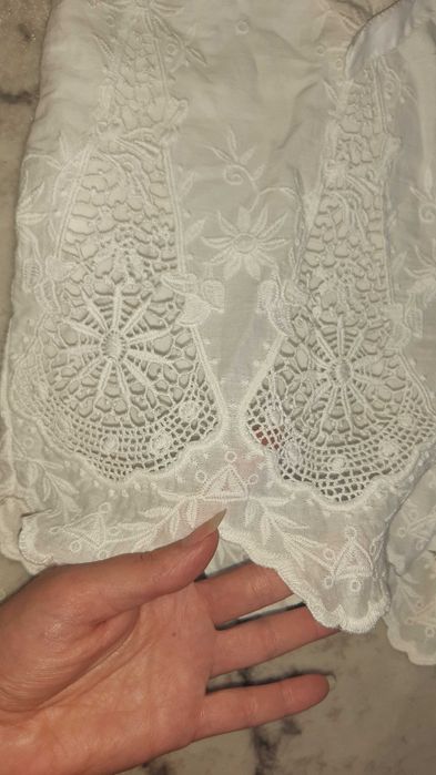 Spodenki haft białe Italy