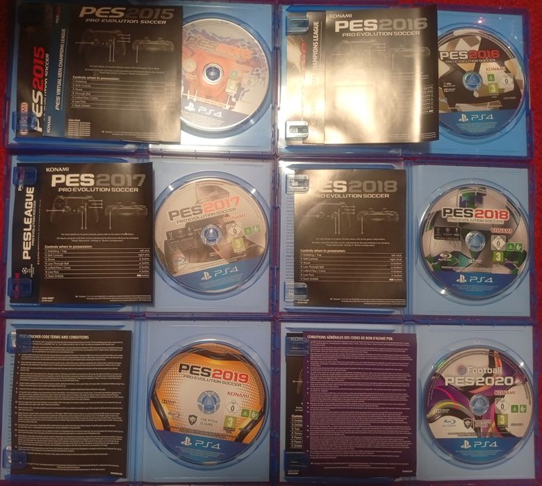 Kolekcja PES 2015 PS4 PS5 PES 2016 PES 2017 PES 2018 PES 2019 PES 2020