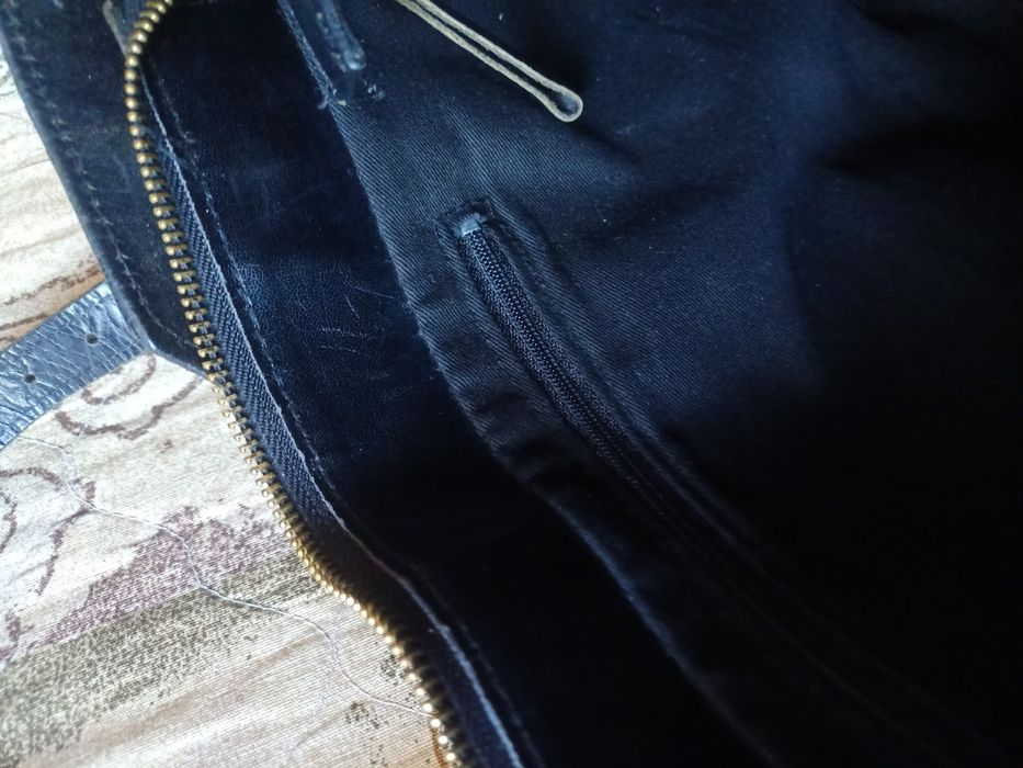 Torebka skórzana czarna