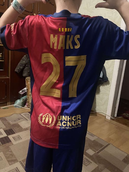 Детская футбольная форма Барселоны, новый сезон 2025-2026