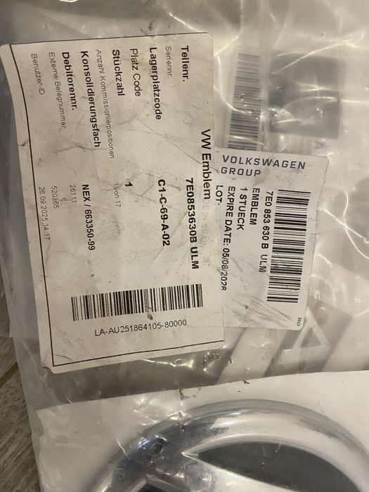 Значки Емблеми Mercedes VW Ford Opel Оригінал Нові