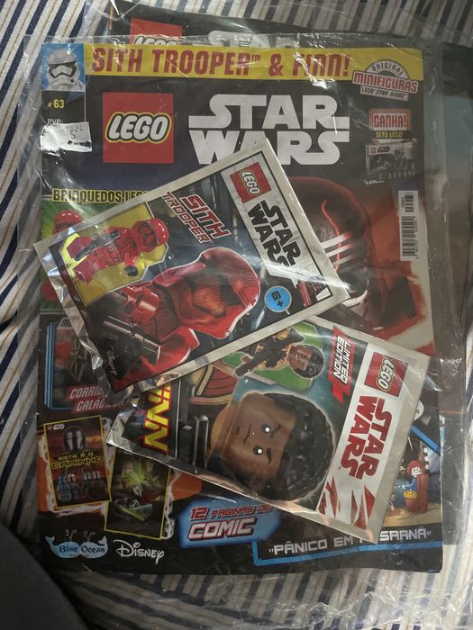 #63 Revista Lego Starwars selada com 2 boneco