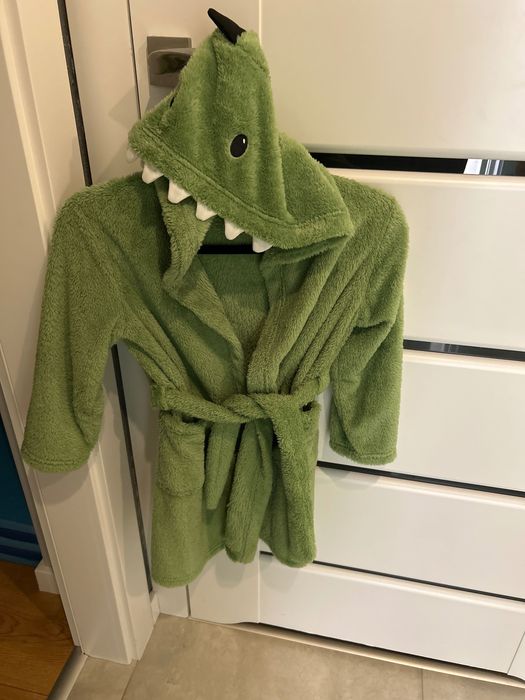 Szlafrok dla dziecka H&M rozm. 110/116 dinozaur