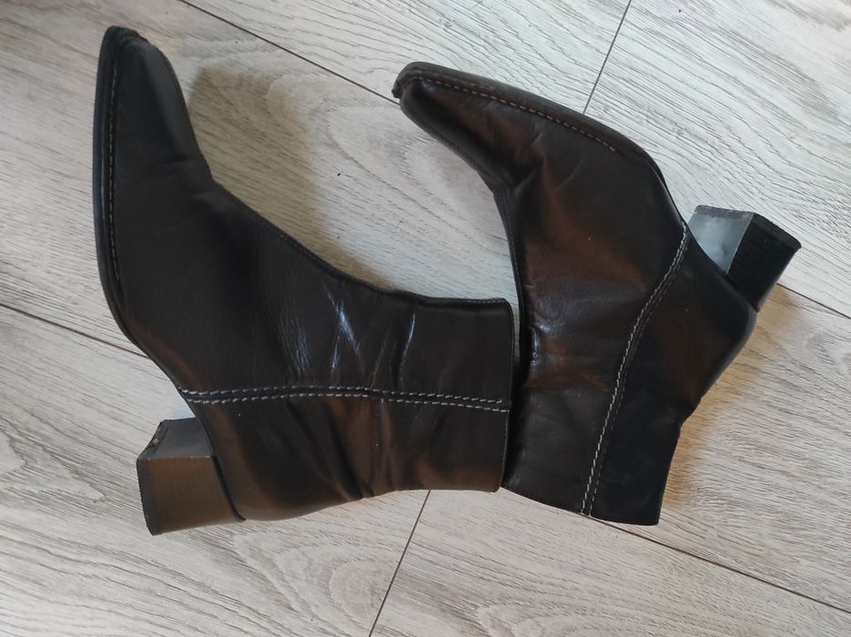 Buty botki 100% leather skóra rozm 38